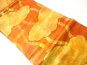 立涌に雲模様織出し名古屋帯